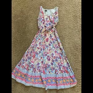 Talbots Floral Maxi Dress - Size 8p